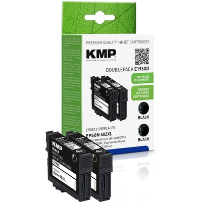 Compatible KMP Epson Pro WF-2865DWF 502XL печатаща касета черна 2x (1646,4021)