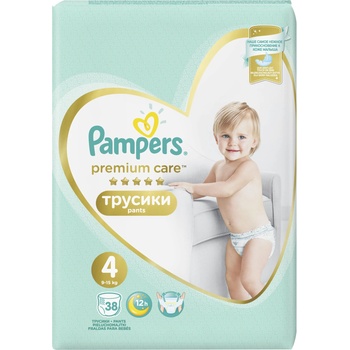 Pampers Бебешки пелени гащи Pampers - Premium Care 4, 38 броя (1100004148)