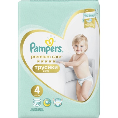 Pampers Бебешки пелени гащи Pampers - Premium Care 4, 38 броя (1100004148)