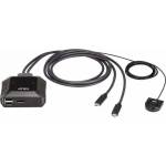 ATEN US3312 : : 2-портов KVM превключвател, USB-C, DisplayPort, 4K (US3312)