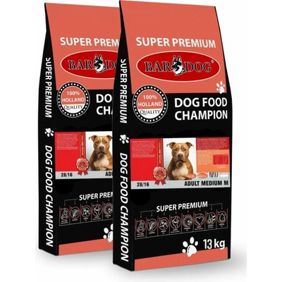 Bardog Adult Medium Kuřecí 2 x 13 kg
