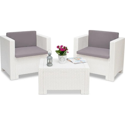 BICA Балконски комплект Колорадо Тераса 2 бяла Бика (bc9021bl)