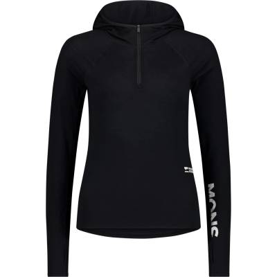 Mons Royale Дамско мериносово термобельо Mons Royale Women's Bella Merino Long Sleeve Hood Merino base layer - Black (115-2718-0113)