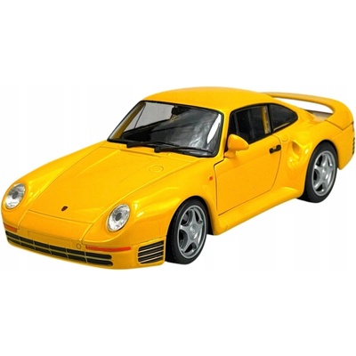 Welly Porsche 959 Žltý Kovový 1:24