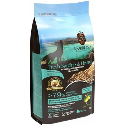 Ambrosia Mediterranean Puppy & Growth Fresh Sardine & Herring 5 kg