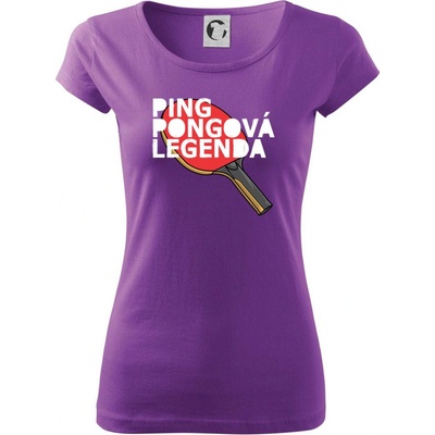 Ping Pongová legenda Pure dámske tričko Fialová
