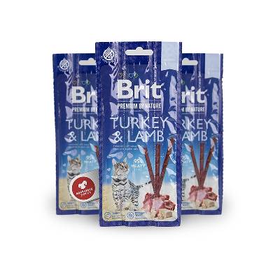 Brit Premium by Nature Cat Sticks with Turkey & Lamb 3 ks