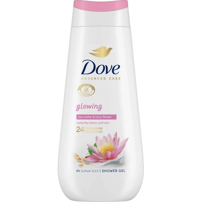 Dove Advanced Care Glowing lotosový květ & rýžová voda sprchový gel 225 ml