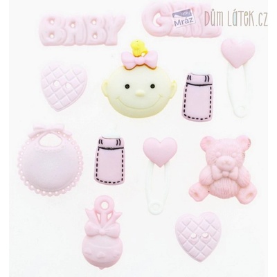 Dekoračné gombíky Baby Girl
