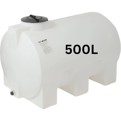 MAVIL Резервоар за питейна вода mavil, цилиндричен хоризонтален 500 л (бял) (5-500)