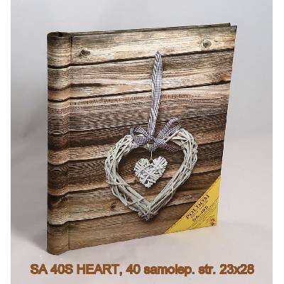 POLDOM album samolep HEART 23x28cm 40s