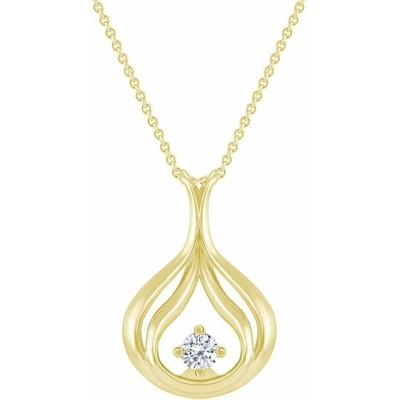 Eppi Elegantný zlatý prívesok s diamantom Havannah P36981
