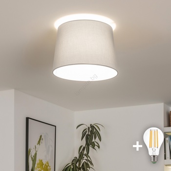 Brilagi - LED плафон CERIA 1xE27/40W/230V Ø 30 см сив (BG3652)
