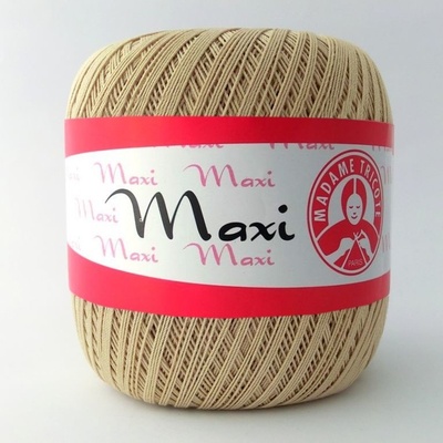 Pletací / háčkovací příze Madame Tricote paris MAXI 6311 béžová, jednobarevná, 100g/565m