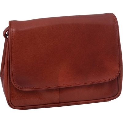 Mercucio dámská kožená crossbody kabelka červená 250714