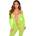 Leg Avenue Exotic Snake Crotchless Bodystocking 89357 Neon Green