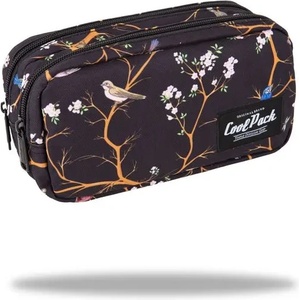 COOLPACK Ученически несесер с два ципа - Coolpack - Primo - VILNIUS черен с цветя