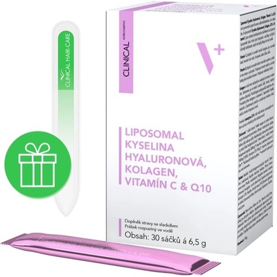 Liposomal Kyselina Hyaluronová + Kolagen + Vitamín C & Q10 30 x 6.5 g