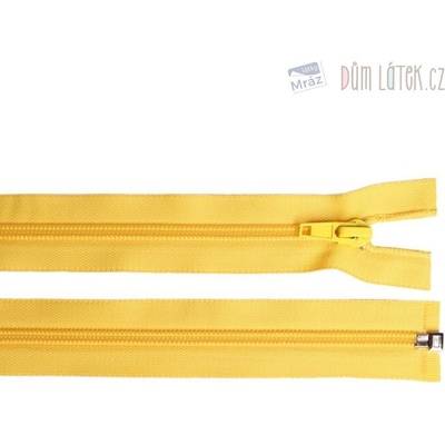 Zips špirálový 6mm deliteľný 70 cm žltý