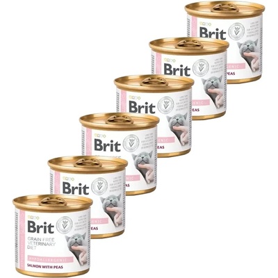 Brit Veterinary Diets GF cat Hypoallergenic 6 x 200 g