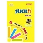 Stickn Adhesive Notebook Magic Pad 51x76mm, neon mix 100 cards. (12)