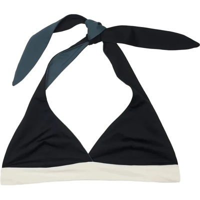 MYMARINI Дамско бикини горнище MYMARINI Women's Neckholder Top Bikini top - Black / Grey / White (150-5672-0111)