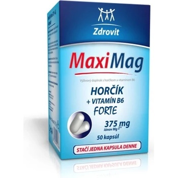 MaxiMag Hořčík 375 mg+B6 50 toboliek