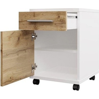 Nejlevnější nábytek Nejby Gianni uzamykatelná bílá/dub wotan – Sleviste.cz