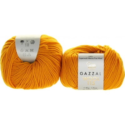 Gazzal Wool 115 3316 hořčicová