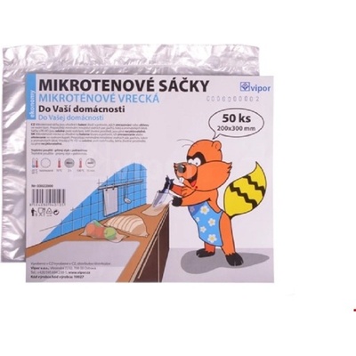 Mikroténový sáček 20 x 30 cm/6 mc (50 ks) granitol - balené