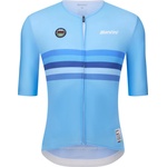 Santini Фланелка с къс ръкав за колоездене Santini UCI World Champion Jersey Cycling jersey - Belgium (056-3881-0213)