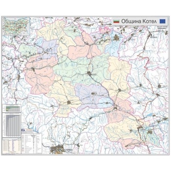 Mapmedia Карта на община Котел