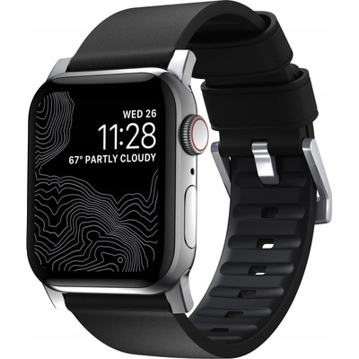Active Pro каишка за Apple Watch 44/45/46/49 мм черно-сребриста (NM1A41SNW0) (NM1A41SNW0)