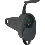 Legrand 50575 - Гумен контакт без кабел 250V/16A 2X2P+T IP44 черен (SM50575)