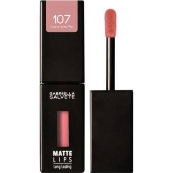 Gabriella Salvete Matte Lips течно червило с матов ефект 4.5 ml нюанс 107 Nude Souffle