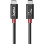 Hama Кабел USB-C еMarker, USB 4 Gen 4, 80 Gbit/s, 1 м, 5 A, 240 W , черен (HAMA-200799) - cybertrade