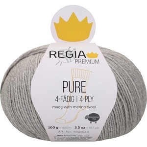 Regia Premium Pure 00090 Light Grey Mel. Плетива прежда (9801644-00090)