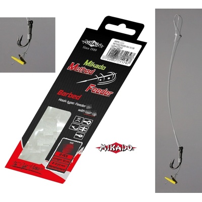 Mikado Náväzec Method Feeder RIG 10 cm PUSH STOP 0,28 mm veľ.6 8 ks