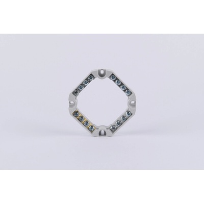 Alfex Káblová svorkovnica 6303-15, 500 V, 4 mm2, sivá, 86 x 86 x 30 mm