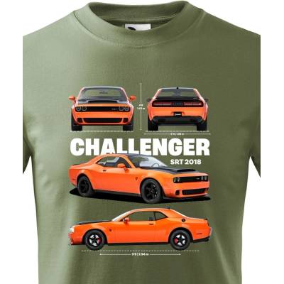 Dětské tričko Dodge Challenger SRT 2018 Military Velikost Canvas Bezvatriko.cz 2320