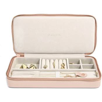 Stackers Пътническа кутия за бижута с място за колиета Stackers червеникава (74306)