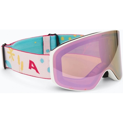 Alpina Детски предпазни ски очила Alpina Fernie Q-Lite white/ flower matt/ rose