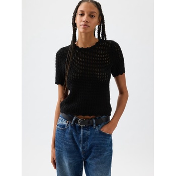 GAP Плетена тениска GAP GAP | Cheren | ЖЕНИ | XXS