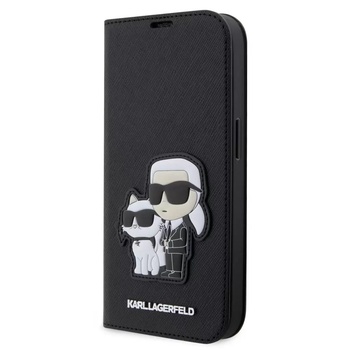 KARL LAGERFELD Черен калъф Guess за устройство Apple iPhone 14 Pro KLBKP14LSANKCPK (127869) (127869)