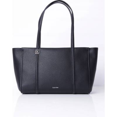 Calvin Klein shopper kabelka z pravej kože čierna