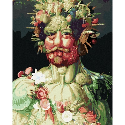 zuty Malování podle čísel Rudolf II. jako Vertumnus G. Arcimboldo 80 x 100 cm bez rámu a bez vypnutí