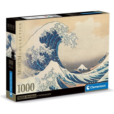 CLEMENTONI Museum Collection Velká vlna Kanagawa 1000 dílků