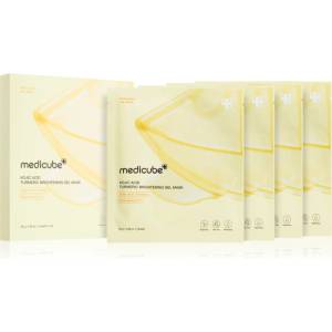 Medicube Kojic Acid Turmeric Brightening Gel Mask хидратираща и озаряващ маска с гел текстура 4 бр