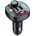 DEVIA EA133 Bluetooth FM предавател за кола, зарядно устройство, 2 USB+Type-C гнезда v5.3, RGB, ЧЕРНО ST112513 (ST112513)