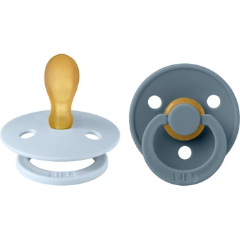 BIBS Colour Size 2: Symmetrical 6+ months биберон Baby Blue / Petrol 2 бр